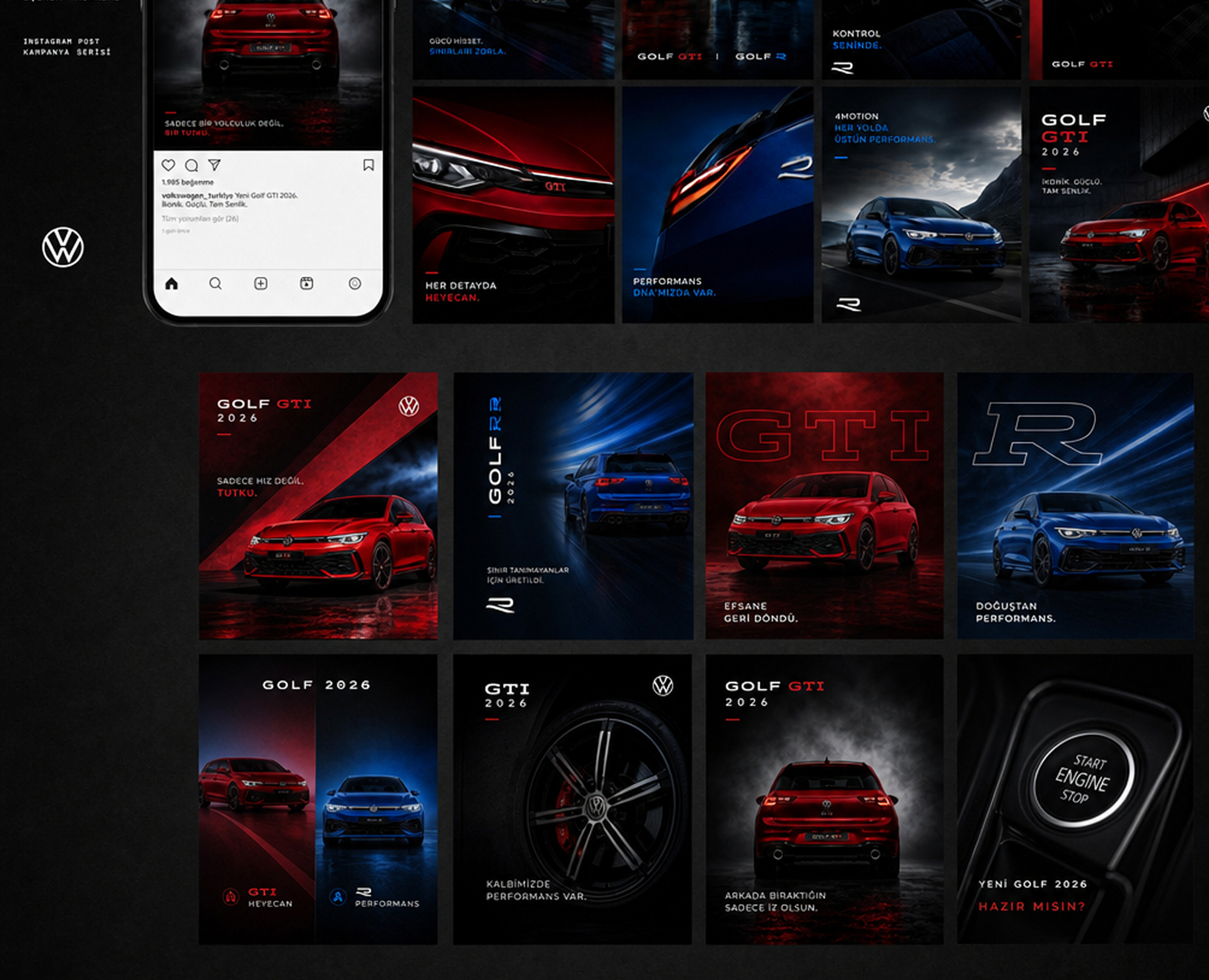 Diseño de posts para redes sociales Volkswagen México